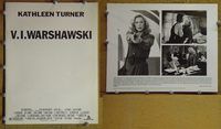 m669 VI WARSHAWSKI movie presskit '91 Kathleen Turner
