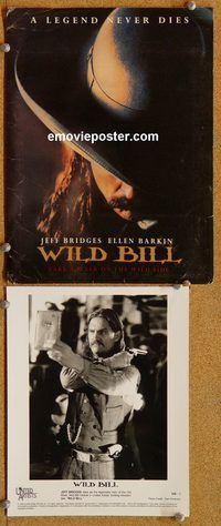 m694 WILD BILL movie presskit '95 Jeff Bridges, Ellen Barkin