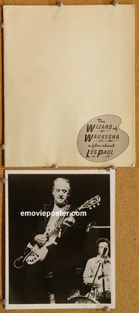 m698 WIZARD OF WAUKESHA movie presskit '80 guitarist Les Paul!