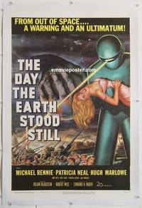 p007a DAY THE EARTH STOOD STILL linen 1sh '51 classic!