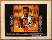 p298 GREATEST linen half-sheet movie poster '77 Muhammad Ali, boxing