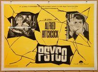 p226 PSYCHO linen Italian photobusta movie poster '60 Hitchcock