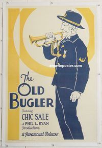 p505 OLD BUGLER linen one-sheet movie poster '33 Charles 'Chic' Sale