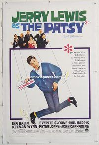 p515 PATSY linen one-sheet movie poster '64 Jerry Lewis star & director!