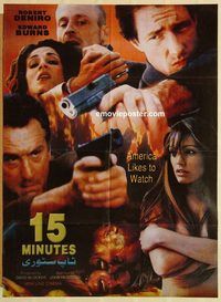 s006 15 MINUTES Pakistani movie poster '01 Robert De Niro, Ed Burns
