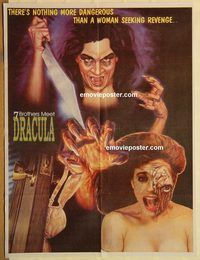s019 7 BROTHERS MEET DRACULA #2 Pakistani movie poster '79 kung fu!