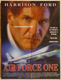 s032 AIR FORCE ONE Pakistani movie poster '97 Harrison Ford, Oldman