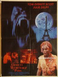 s046 AMERICAN WEREWOLF IN PARIS Pakistani movie poster '97 horror