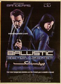 s069 BALLISTIC ECKS VS SEVER Pakistani movie poster '02 Banderas