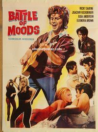 s079 BATTLE OF THE MODS Pakistani movie poster '66 psychedelic!