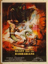 t115 SWORD & THE SORCERER Pakistani movie poster '82 cool fantasy art!