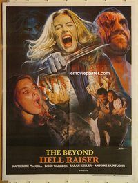 s092 BEYOND #1 Pakistani movie poster '81 Lucio Fulci, horror images!