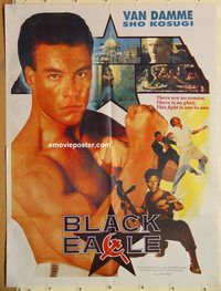 s110 BLACK EAGLE #1 Pakistani movie poster '88 Jean-Claude Van Damme