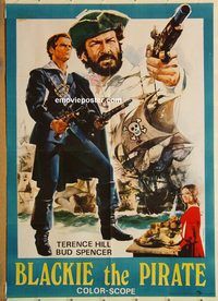 s118 BLACKIE THE PIRATE Pakistani movie poster '71 Terence Hill
