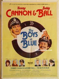 s145 BOYS IN BLUE Pakistani movie poster '82 English comedy!