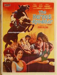 s151 BRIGAND OF KANDAHAR Pakistani movie poster '65 Ronald Lewis