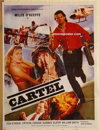 s177 CARTEL Pakistani movie poster '90 Miles O'Keeffe, Don Stroud