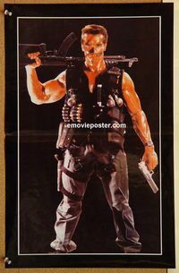 t285 COMMANDO 13x20.5 Pakistani movie poster '85 Schwarzenegger