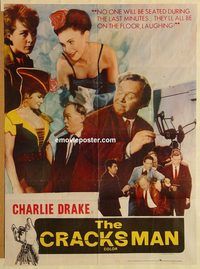 s230 CRACKSMAN Pakistani movie poster '63 Charlie Drake, Sanders