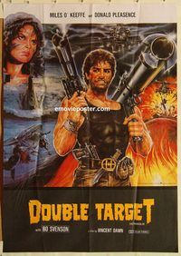 s307 DOUBLE TARGET Pakistani movie poster '87 Miles O'Keeffe
