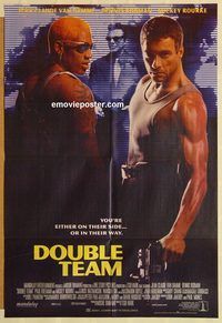s308 DOUBLE TEAM Pakistani movie poster '97 Van Damme, Dennis Rodman