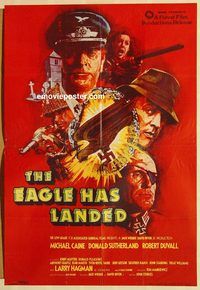 s334 EAGLE HAS LANDED Pakistani movie poster '77 Michael Caine