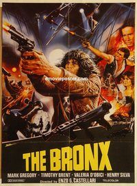 s352 ESCAPE FROM THE BRONX #2 Pakistani movie poster '83 New York!