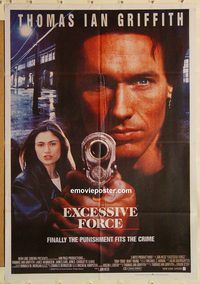 s359 EXCESSIVE FORCE Pakistani movie poster '92 Thomas Ian Griffith