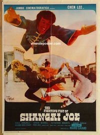 s391 FIGHTING FISTS OF SHANGHAI JOE Pakistani movie poster '72 cool!