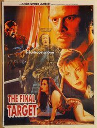 s396 FINAL TARGET Pakistani movie poster '80s Christopher Lambert