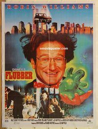 s412 FLUBBER Pakistani movie poster '97 Robin Williams, Disney