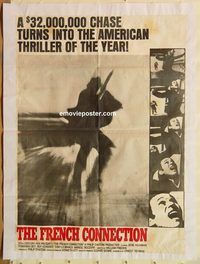 s423 FRENCH CONNECTION Pakistani movie poster '71 Hackman, Scheider