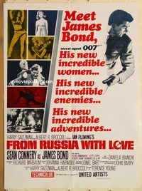 s428 FROM RUSSIA WITH LOVE #1 Pakistani movie poster R70s James Bond