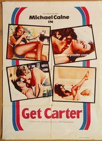 s443 GET CARTER Pakistani movie poster '71 Michael Caine, Ekland