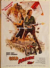 s457 GOLD RAIDERS Pakistani movie poster '83 Ginty, Langenfeld