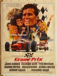 s469 GRAND PRIX Pakistani movie poster '67 James Garner, car racing!