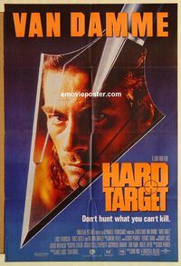 s490 HARD TARGET Pakistani movie poster '93 Jean-Claude Van Damme