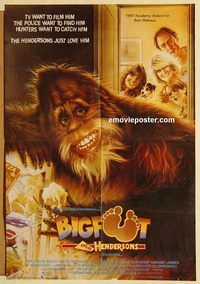 s494 HARRY & THE HENDERSONS Pakistani movie poster '87 John Lithgow