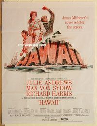 s498 HAWAII Pakistani movie poster '66 Julie Andrews, Sydow
