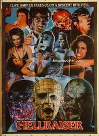 s506 HELLRAISER style A Pakistani movie poster '87 Clive Barker
