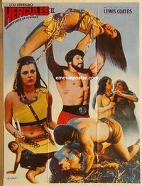s514 HERCULES 2 style B Pakistani movie poster '85 Lou Ferrigno