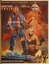 s538 HOSTAGE TRAIN Pakistani movie poster '96 Judge Reinhold