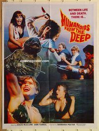 s546 HUMANOIDS FROM THE DEEP Pakistani movie poster '80 classic!