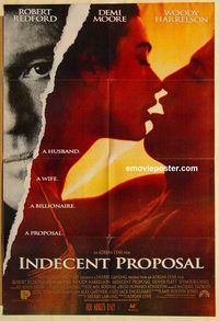 s563 INDECENT PROPOSAL Pakistani movie poster '93 Redford, Moore