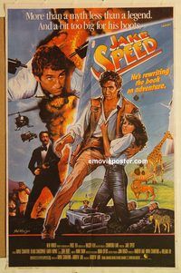 s584 JAKE SPEED Pakistani movie poster '86 Crawford, Christopher