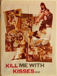s611 KILL ME WITH KISSES Pakistani movie poster '68 Nino Manfredi