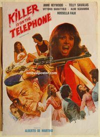s616 KILLER IS ON THE PHONE Pakistani movie poster '72 Telly Savalas