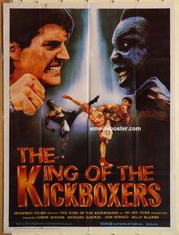s628 KING OF THE KICKBOXERS Pakistani movie poster '91 martial arts!