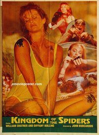 s630 KINGDOM OF THE SPIDERS Pakistani movie poster '77 sexy babe!