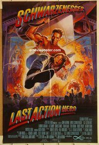 s650 LAST ACTION HERO Pakistani movie poster '93 Schwarzenegger